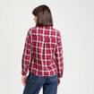 Chemise manches longues rouge femme