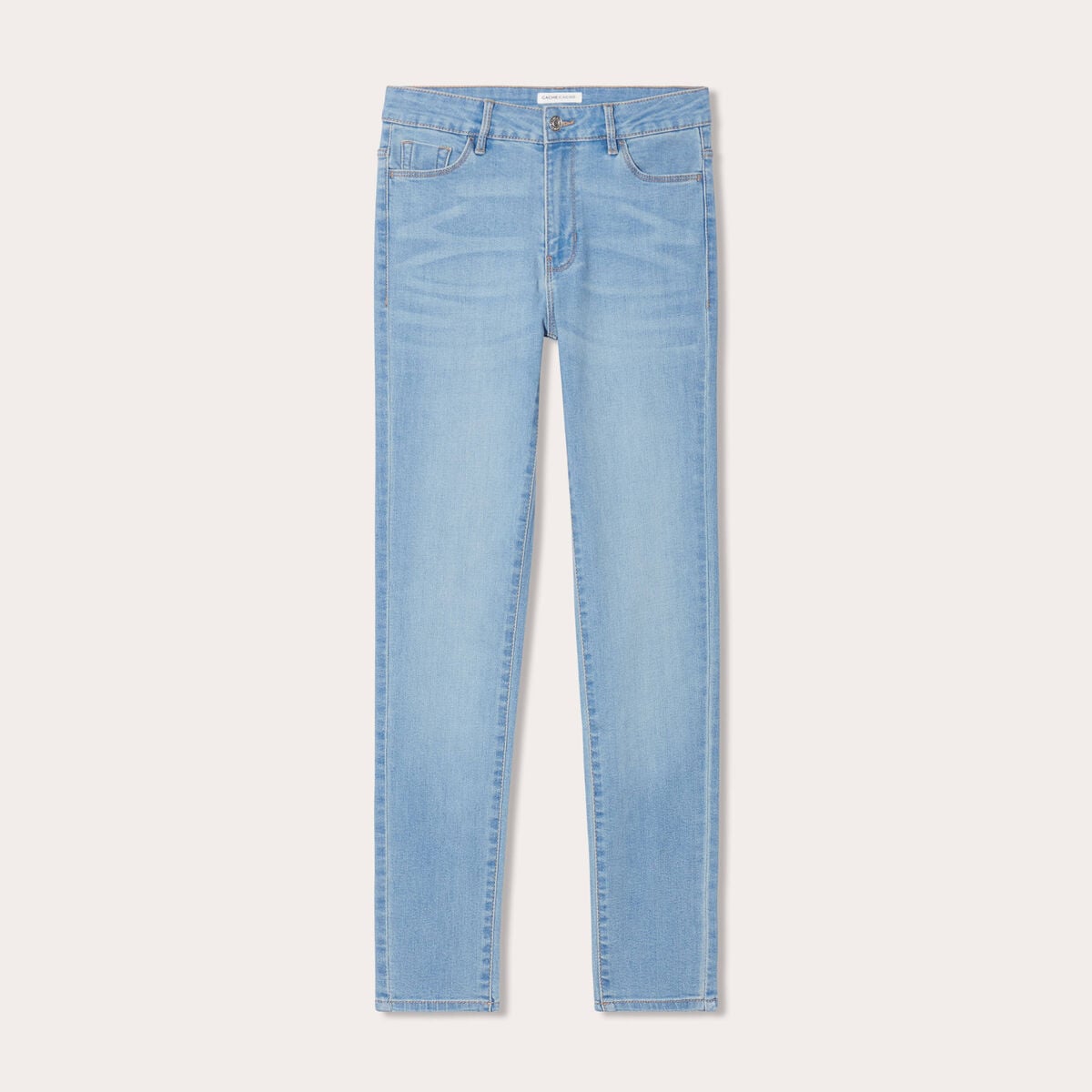 Jeans slim denim dirty femme
