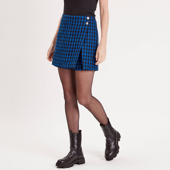 jupe short droite noir femme Jupe-short droite noir femme