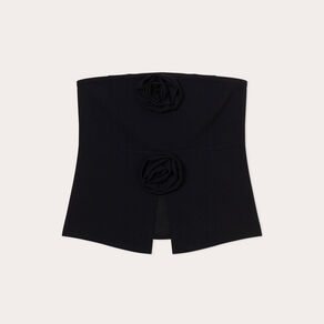Bustier sans manches noir femme