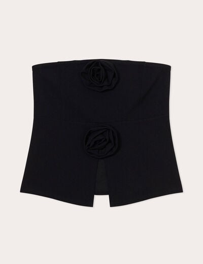 Bustier sans manches noir femme