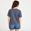 T-shirt col rond manches courtes gris femme