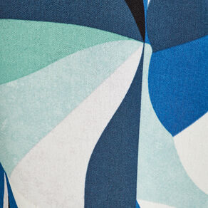 Chemise manches 3/4 bleu femme