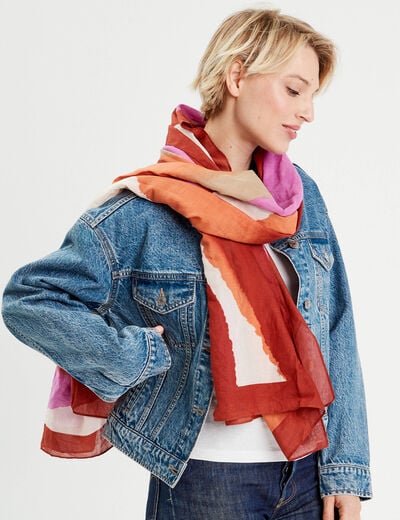 Foulard blanc femme