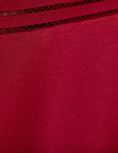 Débardeur sans manches rouge foncé femme