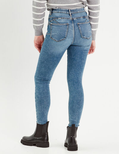 Jeans skinny push-up denim bleach femme