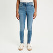 Jean skinny push-up taille standard denim double stone femme