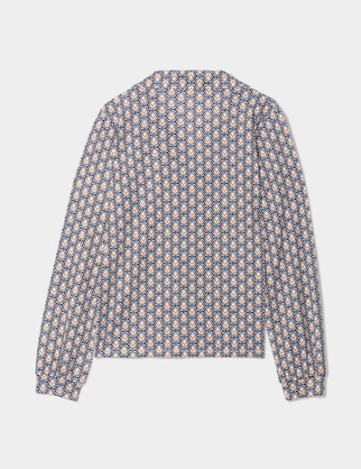 Chemise col cubain blanc femme