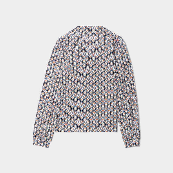 Chemise col cubain blanc femme