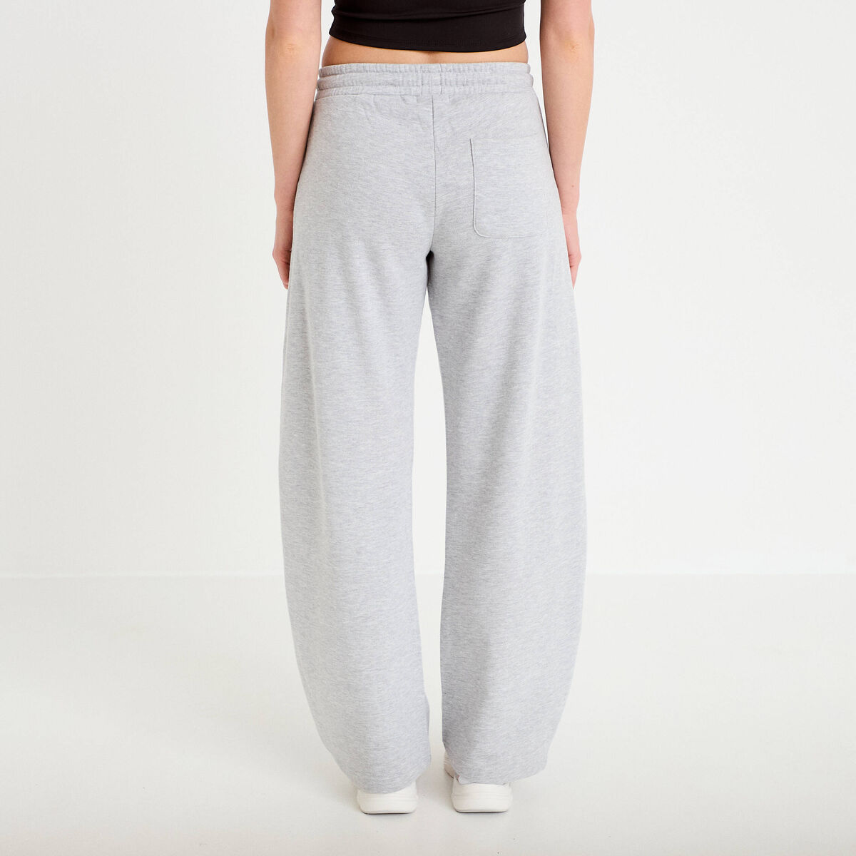 Jogging barrel gris clair femme
