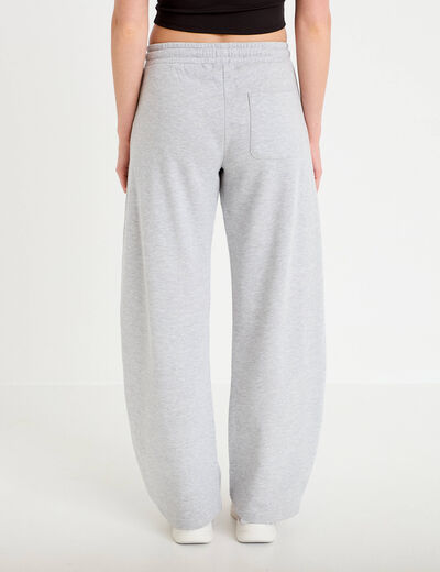 Jogging barrel gris clair femme