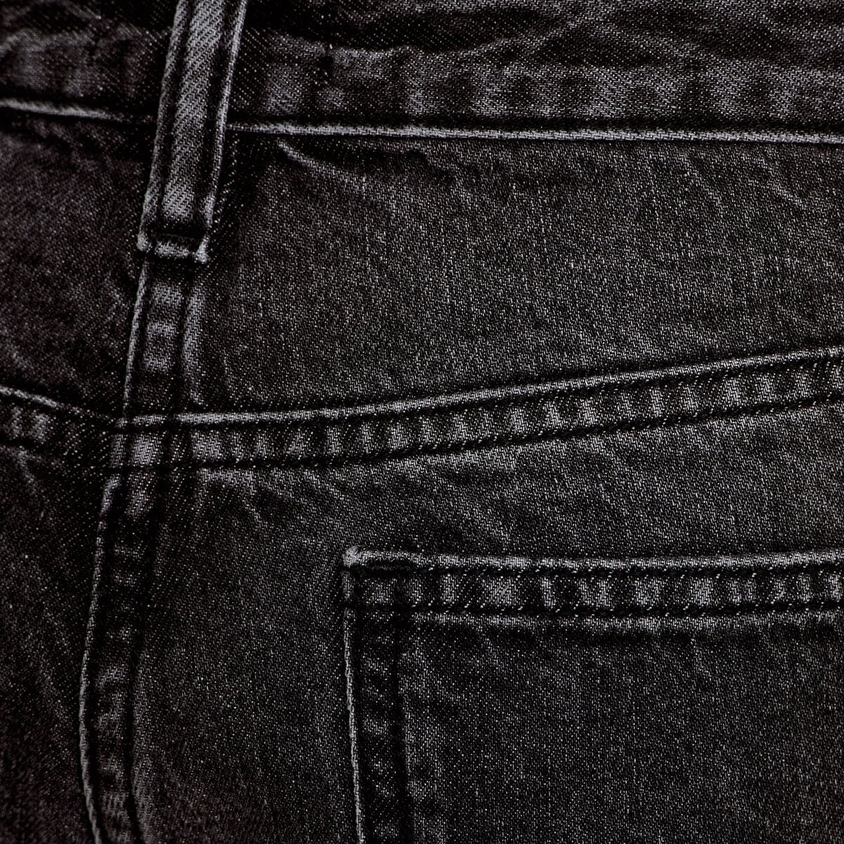 Jeans droit 5 poches denim snow noir femme