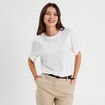 T-shirt manches courtes blanc femme
