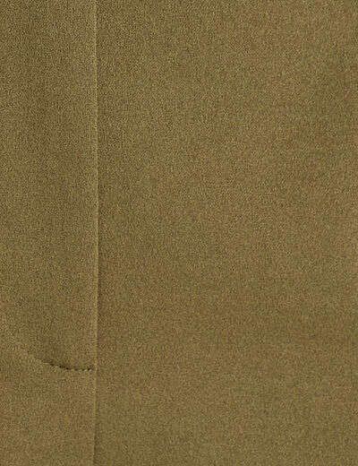 Pantalon large vert kaki femme