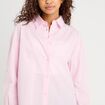 Chemise manches longues rose femme
