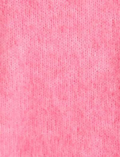 Gilet manches longues rose vif femme