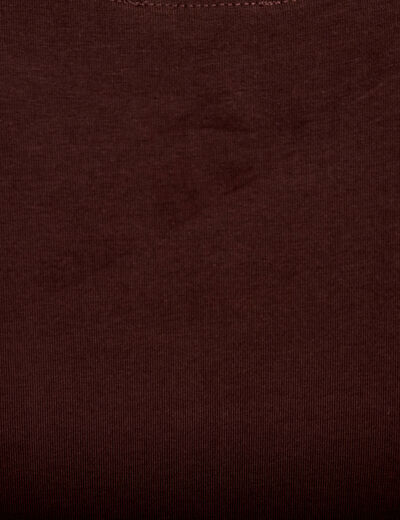 D&eacute;bardeur cropped marron fonc&eacute; femme
