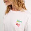 T-shirt manches courtes blanc femme