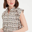 Chemise sans manches blanc femme