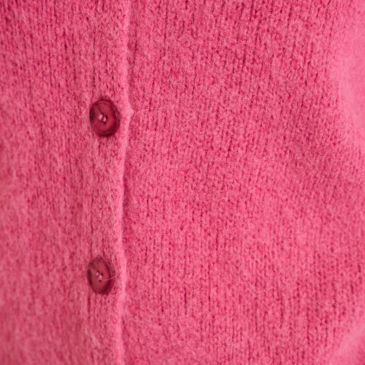 Gilet ample col v manches 3/4 vieux rose femme