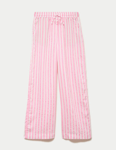 Pantalon bootcut taille standard rose femme