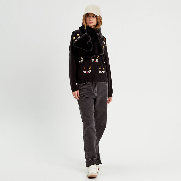 pull manches longues noir femme Pull manches longues noir femme