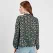 Blouse manches longues vert femme