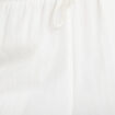 Pantalon large fluide taille &eacute;lastiqu&eacute;e ecru femme