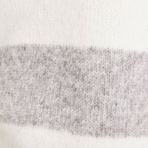 Pull col montant gris clair femme