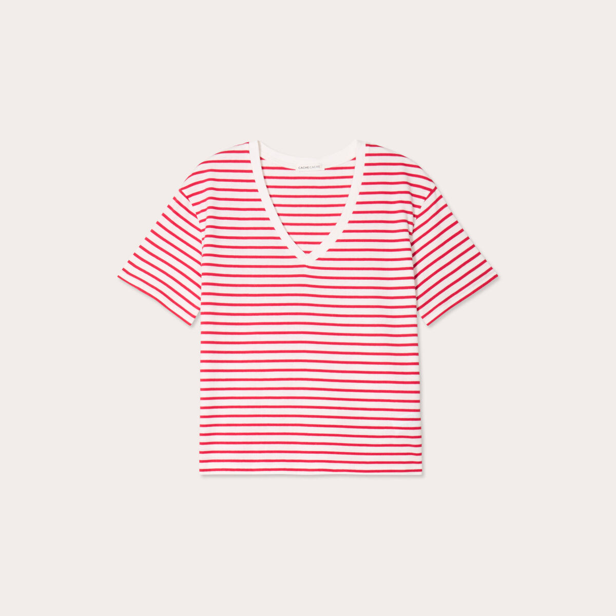 T-shirt manches courtes blanc femme