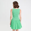 Robe boule 2 en 1 vert femme