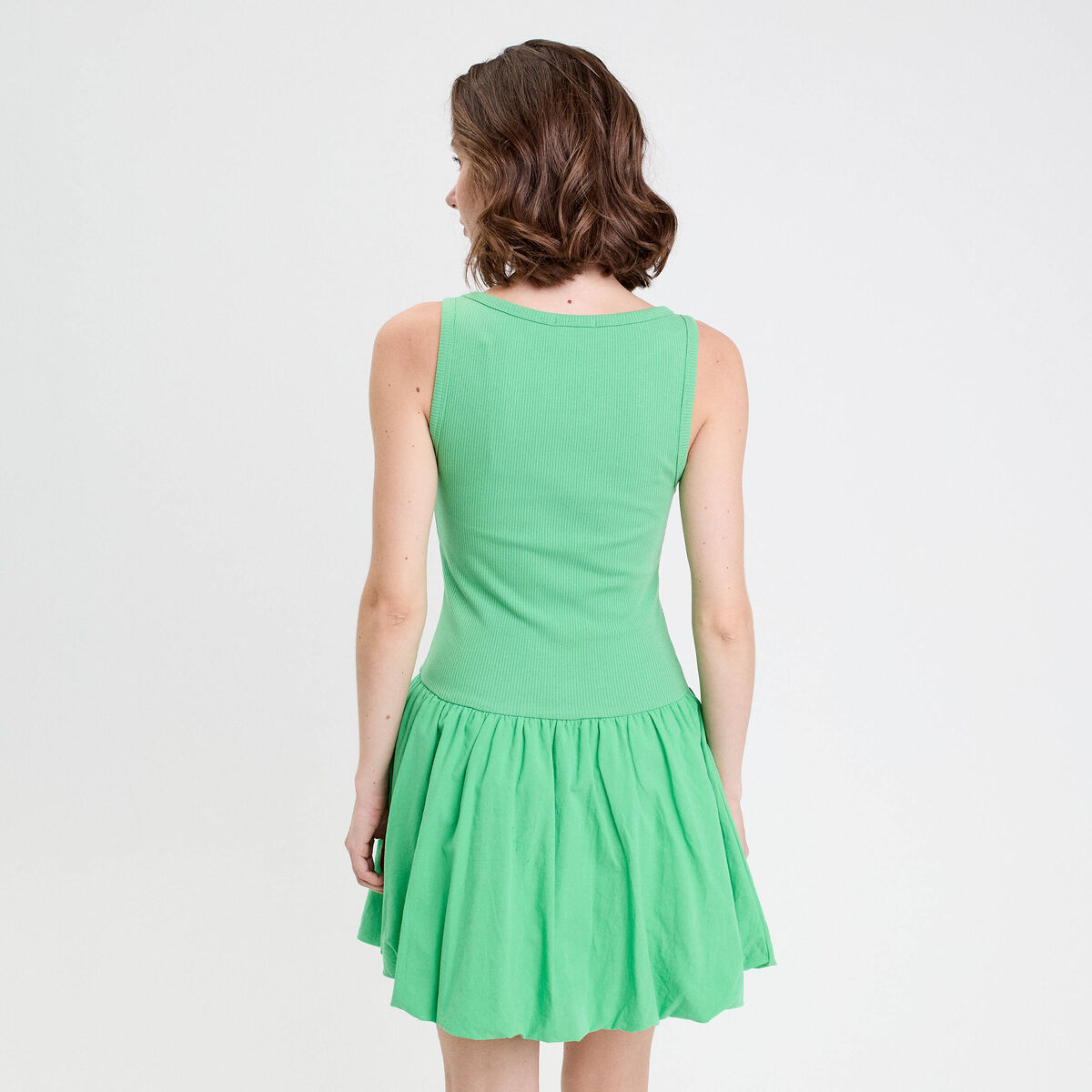 Robe boule 2 en 1 vert femme