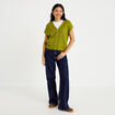 Gilet sans manches vert fonc&eacute; femme