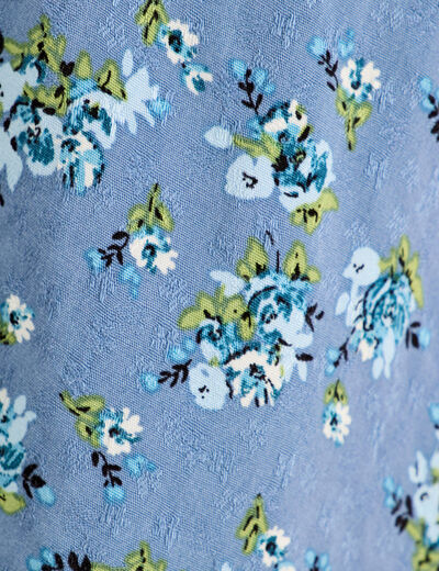 Combishort avec volants bleu foncé femme