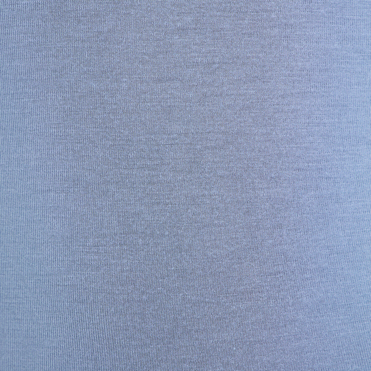 T-shirt uni &agrave; manches longues bleu gris femme