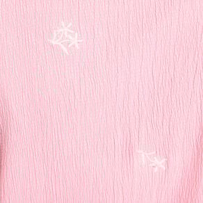 blouse nouee brodee rose poudree femme Blouse nouée brodée rose poudrée femme
