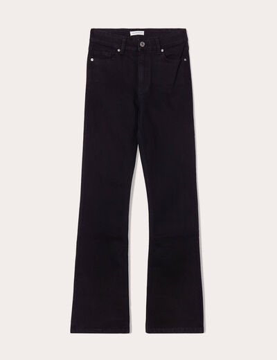 Jeans bootcut denim noir femme