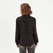 Chemise manches longues noir femme