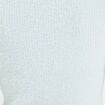 Pull manches longues col en V bleu pastel femme