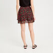 Jupe-short patineuse noir femme