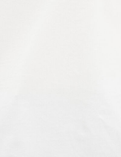 T-shirt manches courtes blanc femme