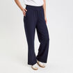 Jegging fluide taille standard bleu marine femme