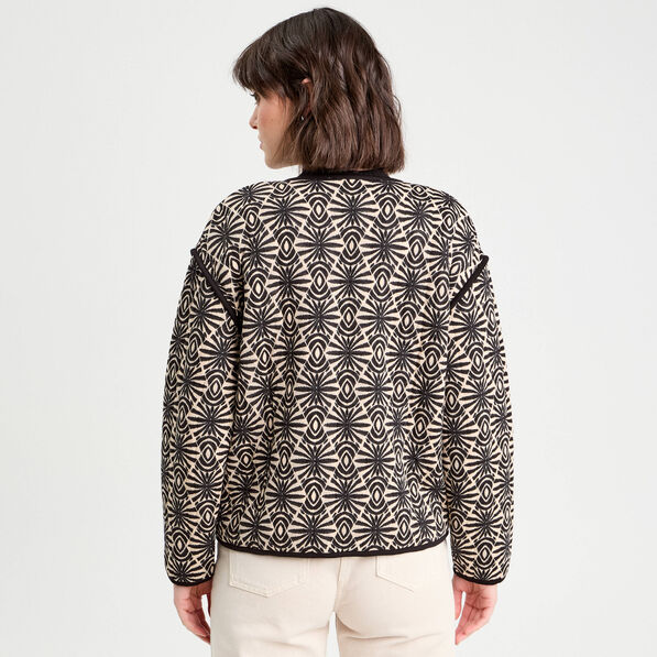 Veste matelassée noir femme