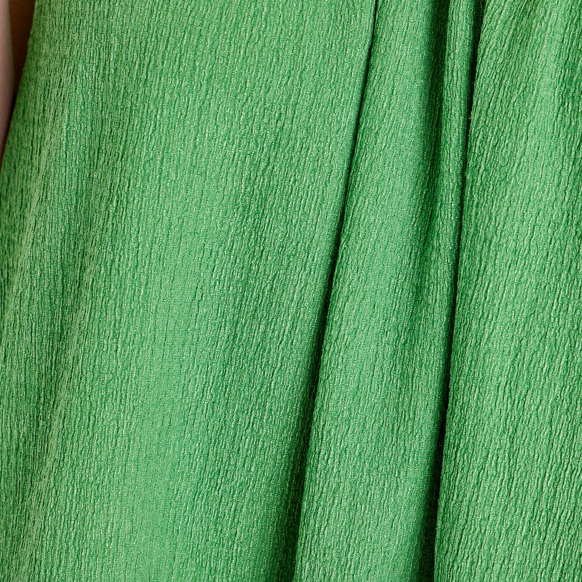 Débardeur col macramé vert femme