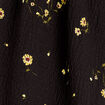 Robe évasée effet boule jaune femme