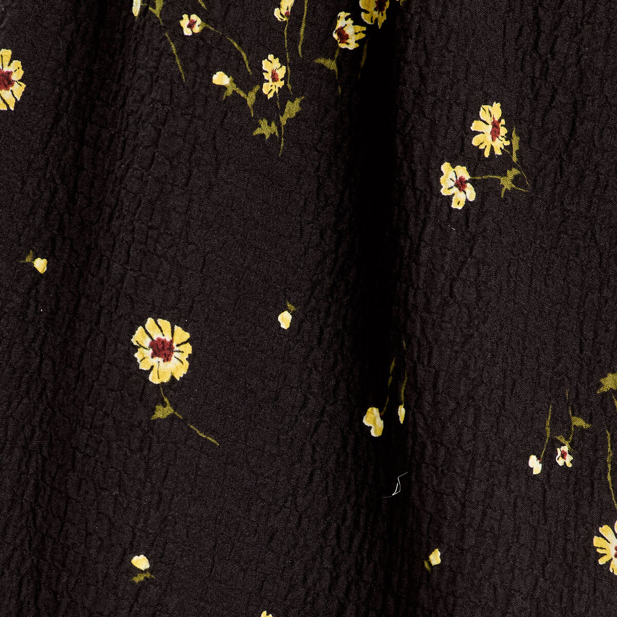 Robe évasée effet boule jaune femme