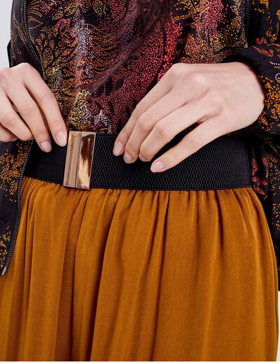 Ceinture élastiquée noir femme
