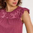 Blouse sans manches prune femme