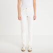Jean slim taille standard denim blanc femme