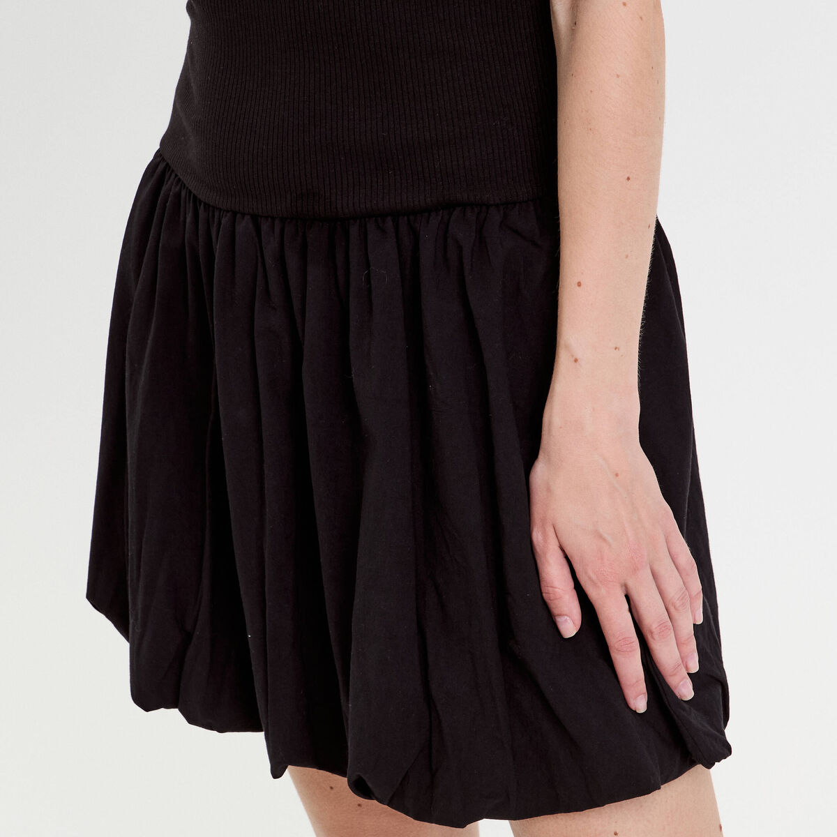 Robe boule 2 en 1 noir femme